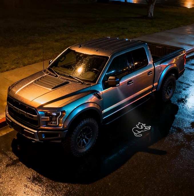 2Pcs Side Mirror Logo LED Welcome Light Puddle Lamp Projector Door Light Floor Light Accessories Suitable for Ford F150 F250 F350 2015 2016 2017 2018 2019 2020 2021 2022 2023 2024 2025