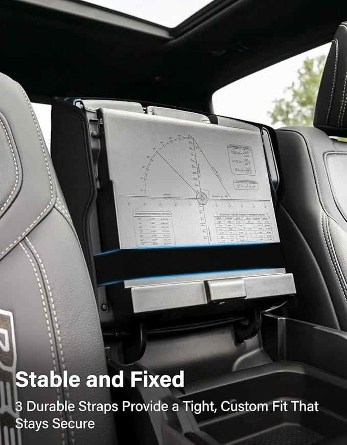 Center Console Armrest Cover Compatible with 5th Gen 2019-2026 Dodge RAM 1500 2500 3500 Accessories, Vinyl Leather Middle Console Pad Cushion Pad, Anti-Scratch, Black(Fits Bucket Seat Only)
