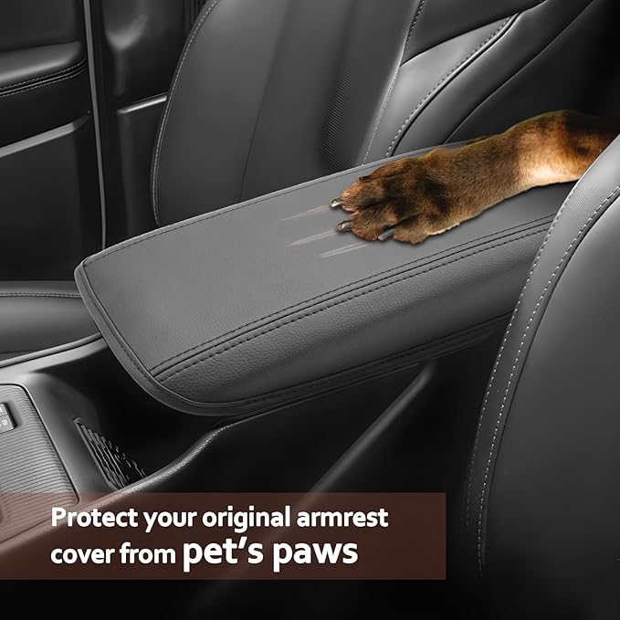 SKTU for 2026 Jeep Cherokee Armrest Cover for 2026+ Cherokee (Base/Laredo/Limited/Overland) Center Console Cover Jeep Cherokee 2026 Accessories Console Cushion Pad 2026 Cherokee Seat Box Pad Soft