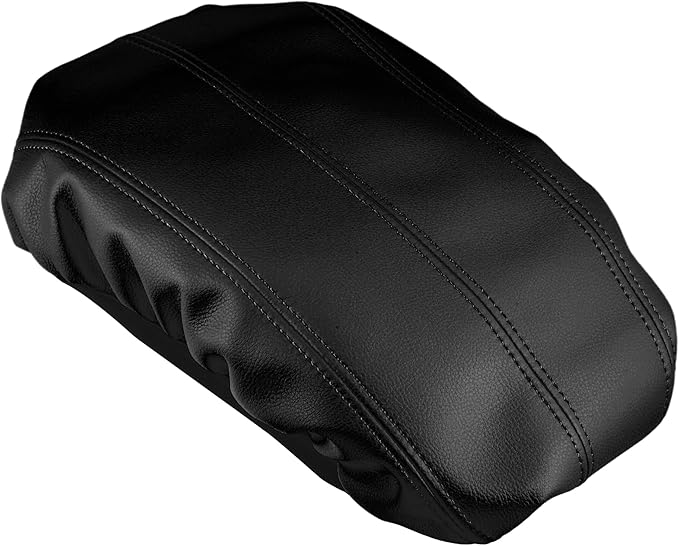X AUTOHAUX Car Center Console Armrest Cover for Cadillac XTS 2013-2019 Faux Leather Interior Arm Rest Cover Elbow Cushion Pad Black