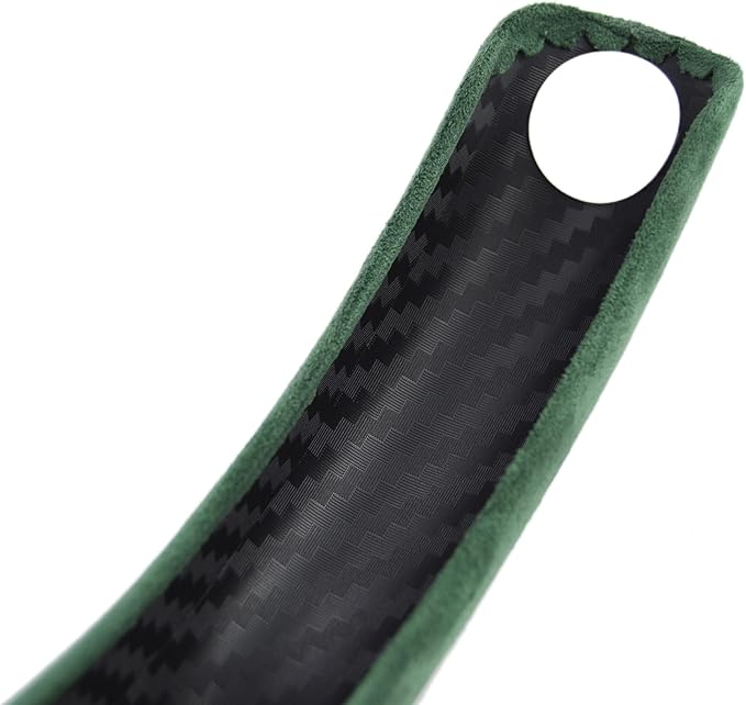 Quick Install Sporty Green Suede Steering Wheel Cover Universal fit Any 14 ½ to 15 inches Car SUV Pickup Steering Wheel