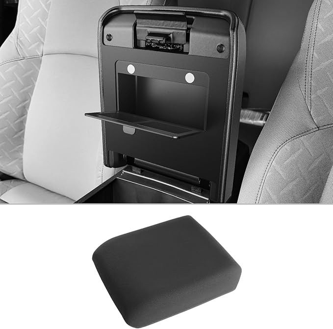 CDEFG for 2025 2026 Toyota Tacoma Center Console Cover with Hidden Storage for 2024-2026 Toyota Tacoma Accessories Armrest Cover Middle Console Pad with Magnets Secret Box