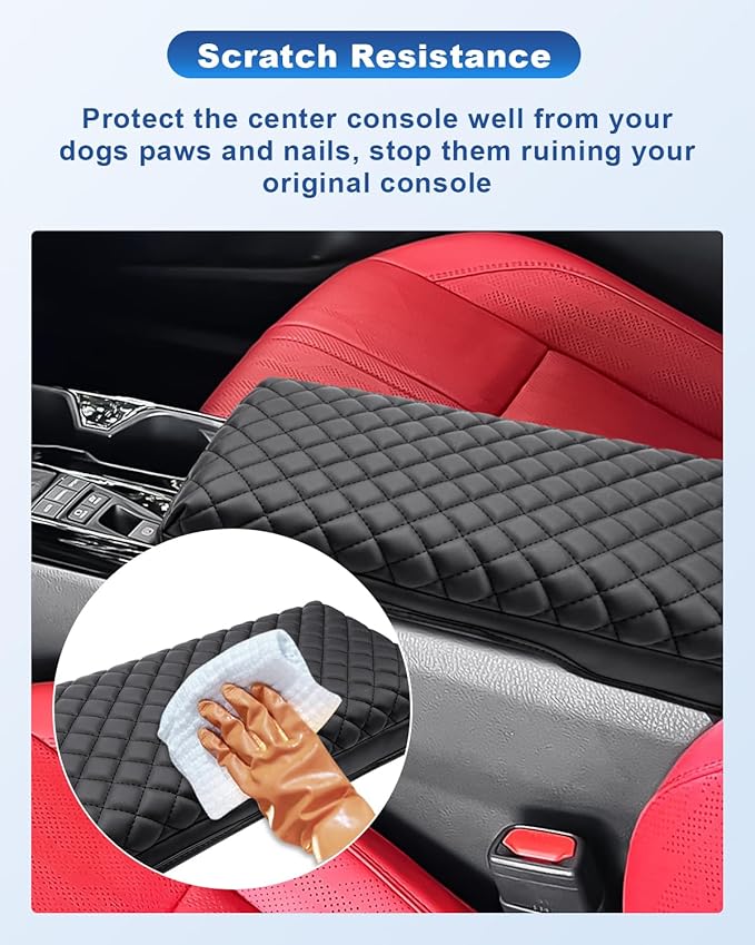 CDEFG for 2025 2026 Toyota Camry Accessories Armrest Cover for 2025 2026 Toyota Camry(XSE/XLE/SE/LE) Center Console Cover Middle Console Pad Arm Rest Central Consola Cushion Seat Box Cover