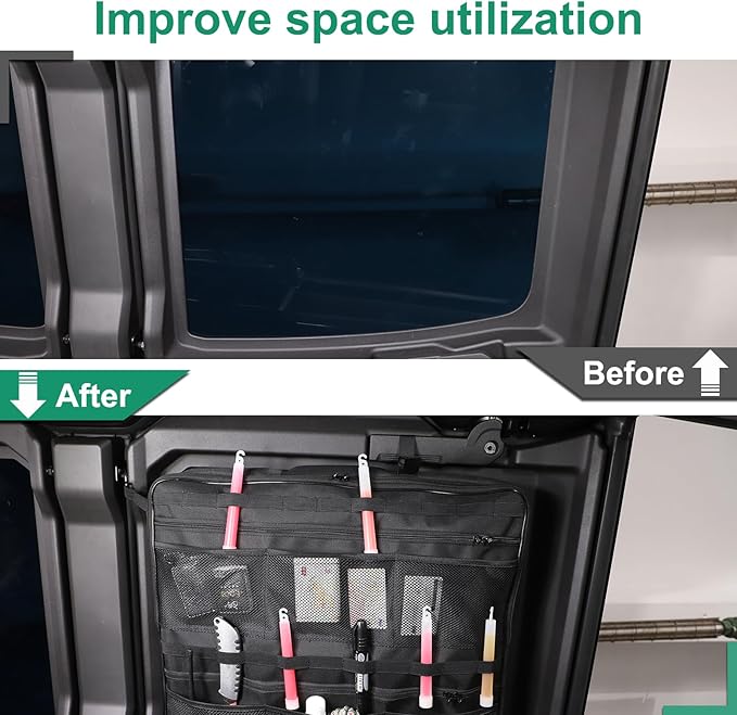 Car Sunroof Organizer Bag Compatible with 2024 2025 Hummer EV Hardtop Roof Panel Storage Bag Waterproof Foldable Multi-Function Car Rooftop Carrier Sunroof Storage Bags (Front Right Side)