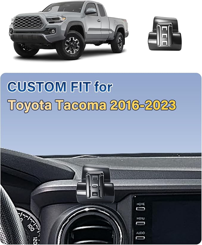 SKYLOTEC Car Phone Holder for Toyota Tacoma 2016 2017 2018 2019-2022 2023 Accessories Automobile Cradles Phone Mount, Cell Phone Base Not Block Air Vent