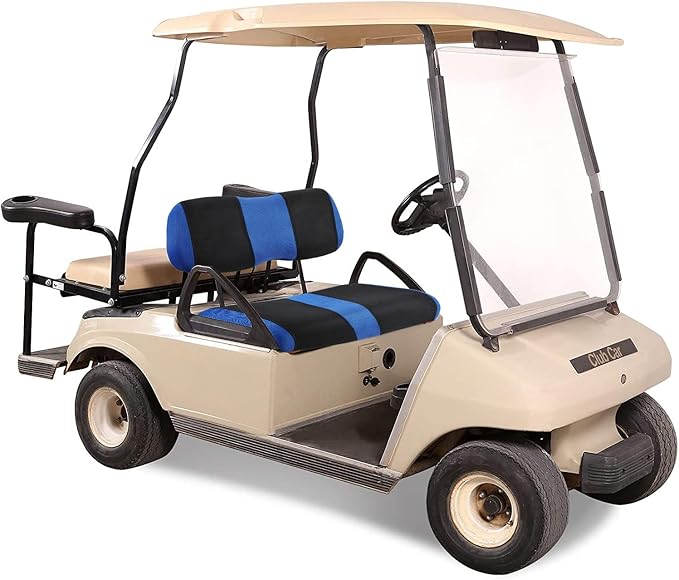 4 Passenger Golf Cart Seat Covers for Club Car DS Golf Carts OME Ordinary Seats, DS Golf Cart Seat Cover Front and Rear/Back, Washable Seat Cover