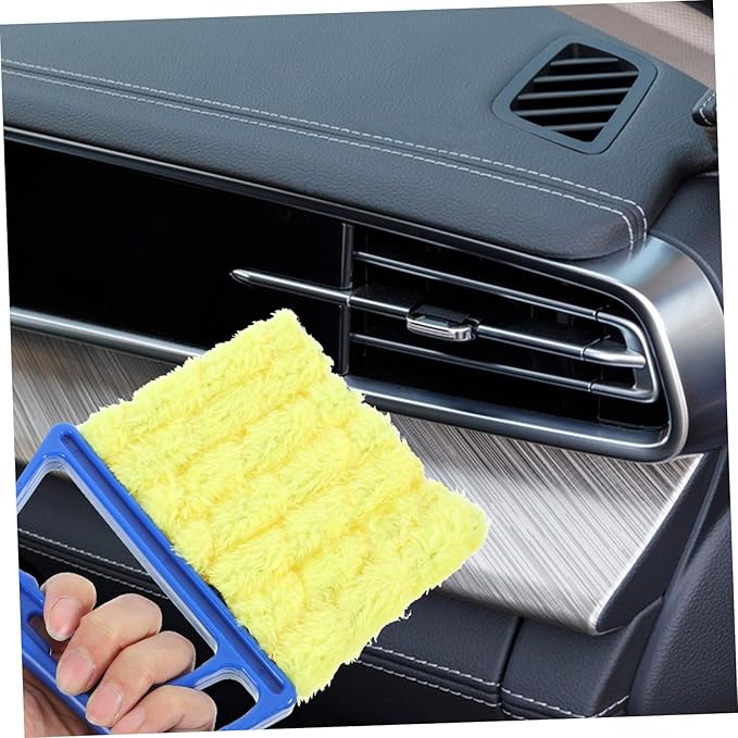Ipetboom 16pcs Blinds Duster Reusable Cleaning Brush for Window Blinds Air Conditioner Vents Fan Gaps Gentle Bristles Lightweight Portable