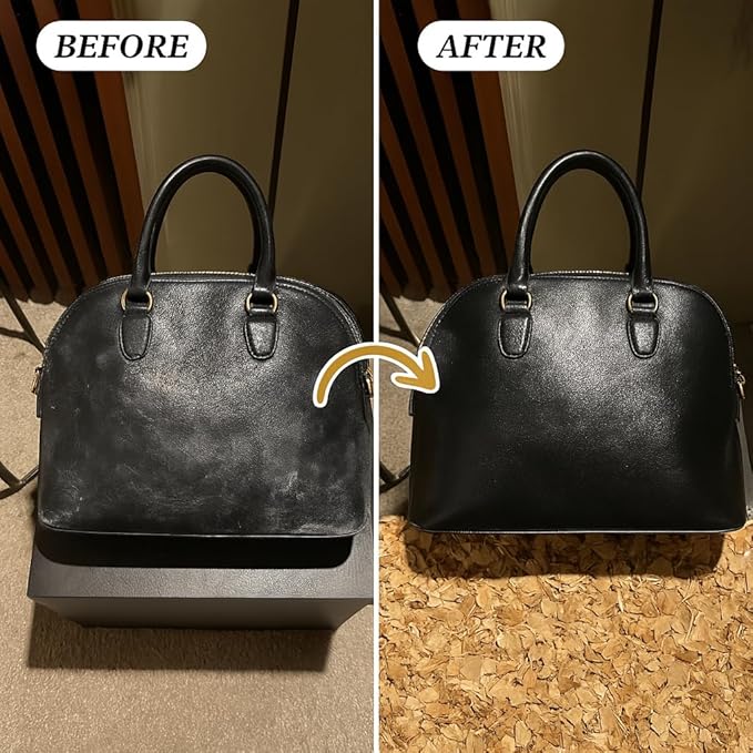 8oz Leather Purse Cleaner & Conditioner – 3-in-1 Spray for Handbags, Designer Bags & Luxury Purses – Deodorizes, Cleans, Conditions & Restores Leather – Safe on Finishes