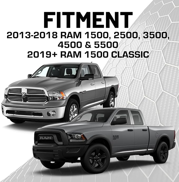 Bulletpoint Metal Dash Mount Cell Phone Holder Compatible with 2013-2018 RAM Truck & 2019+ RAM 1500 Classic (RubiGrid Magsafe Compatible)