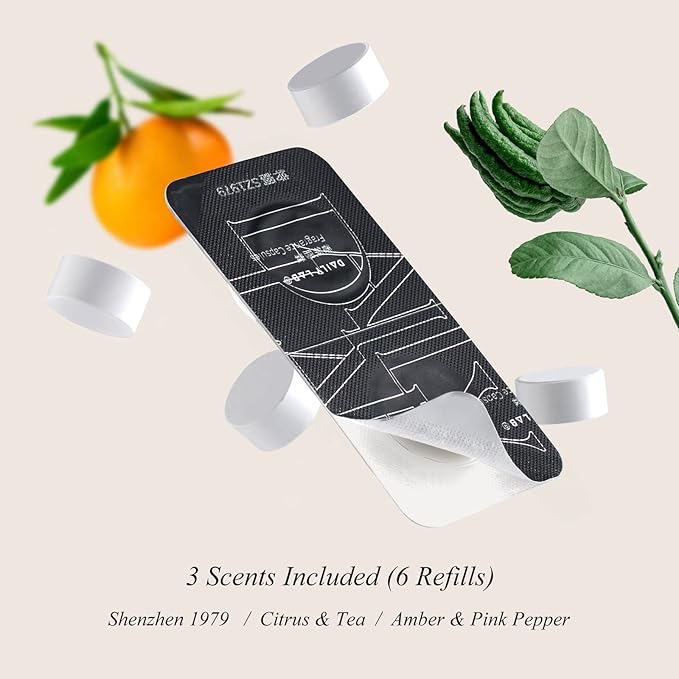 DAILY LAB Aroma Planet Car Perfume Air Freshener - 3 Scents Vent Clip, 45 Days Long-Lasting Car Scents