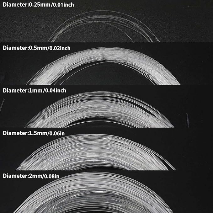 AZIMOM PMMA Plastic 2mm(0.08inch) 50m(164ft) End Glow Fiber Optic Cable Roll for Star Sky Ceiling All Kind Led Light Engine Driver Source