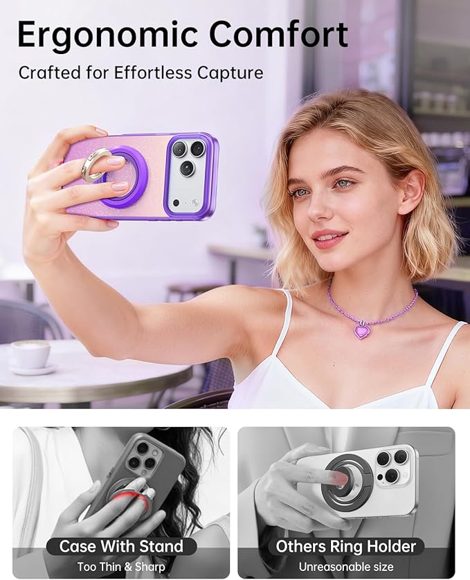 SYNCWIRE for MagSafe Phone Grip, Valentine's Galentine's Day Birthday Gifts for Her Women Mom Girlfriend Best Friends Sister Wife Teen Girl Magnetic Phone Ring Holder Kickstand