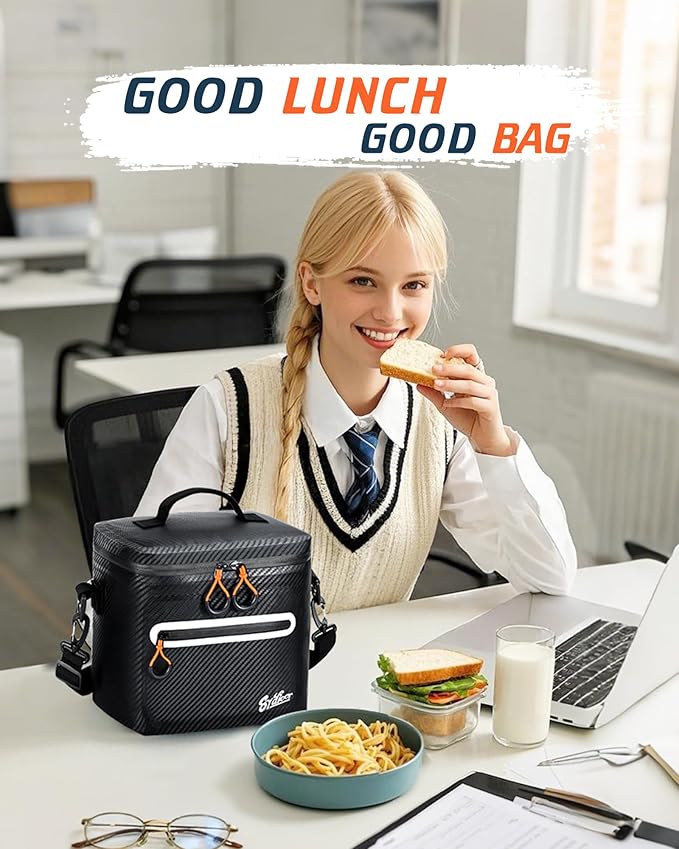 Soft-Sided Cooler Bag, 7/16/30 Can Insulated Lunch Box, Waterproof, Leak-Proof, Portable Lunch Bag for Work, Beach, Drink, Travel, Camping, Picnic