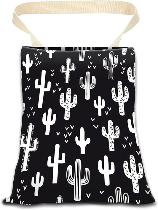 Car Garbage Can, Hanging Car Trash Can Bag for Cute Car Back Seat Organizer, Abstract Fun Cactus