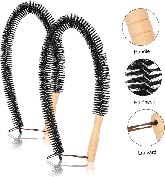 Vaguelly 3pcs Flexible Radiator Duster Handle Multipurpose Cleaner for Radiators Dryers and Vents Efficient Dust and Lint Removal Tool