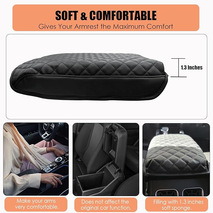 for Kia Sorento Center Console Cover 2026 2025 - Armrest Cushion for 2026 2025 2024-2021 Sorento Console Lid, Car Armrest Pad Cover Protector for Kia Sorento Interior Accessories