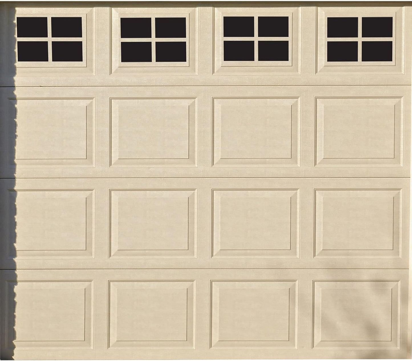 Household Essentials 216 Magnetic Faux Garage Door Windows | 16 Pieces for Single Car Steel Garage Door | Black