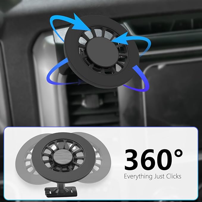 for MagSafe Dodge Ram Phone Mount, Exclusive Fit for Dodge Ram 1500 2500 3500 2013-2018, for iPhone 17/16/15/14/13/12/Mini Series, Air Vent Accessories