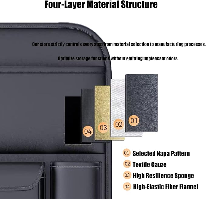 2 Pack - Back Seat Car Organizer, Car Organizerr, Back Seat Organizer, Seat Organizer, Car Organizer and Storage Box, Back of Seat Car Organizer, Seat Back Organizer.