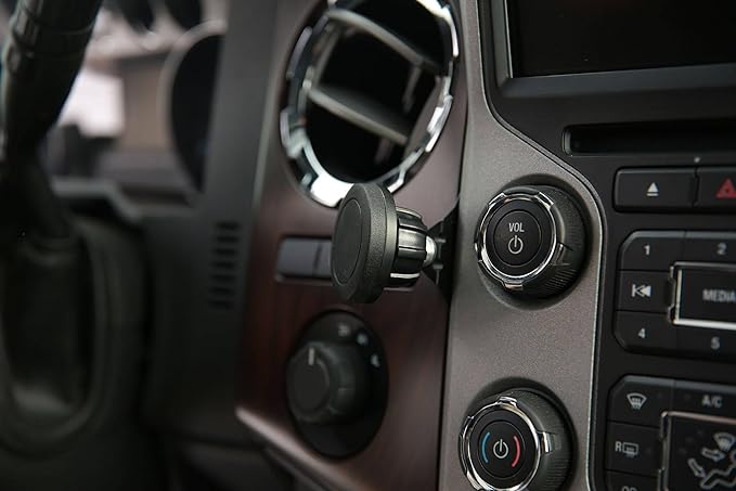 Course Motorsports Direct Fit Phone Mount - Ford F250/F350/F450/F550 (2014-2016) with Navigation - Left or Right - Wireless Charger Compatible with MagSafe - QI1