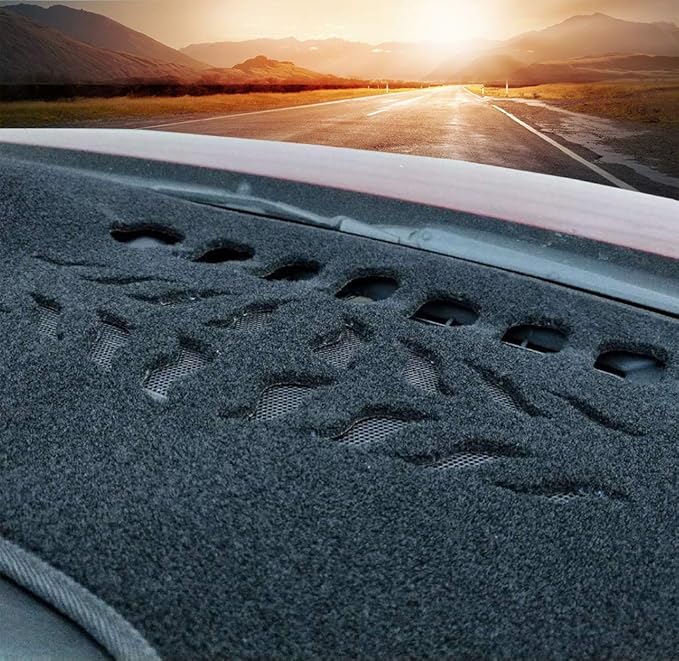 Beerte Black Car Dashboard Center Console Cover Protector Sunshield Cover Dash Mat Pad for Mazda CX5 2017-2025 2026 (Polyester)
