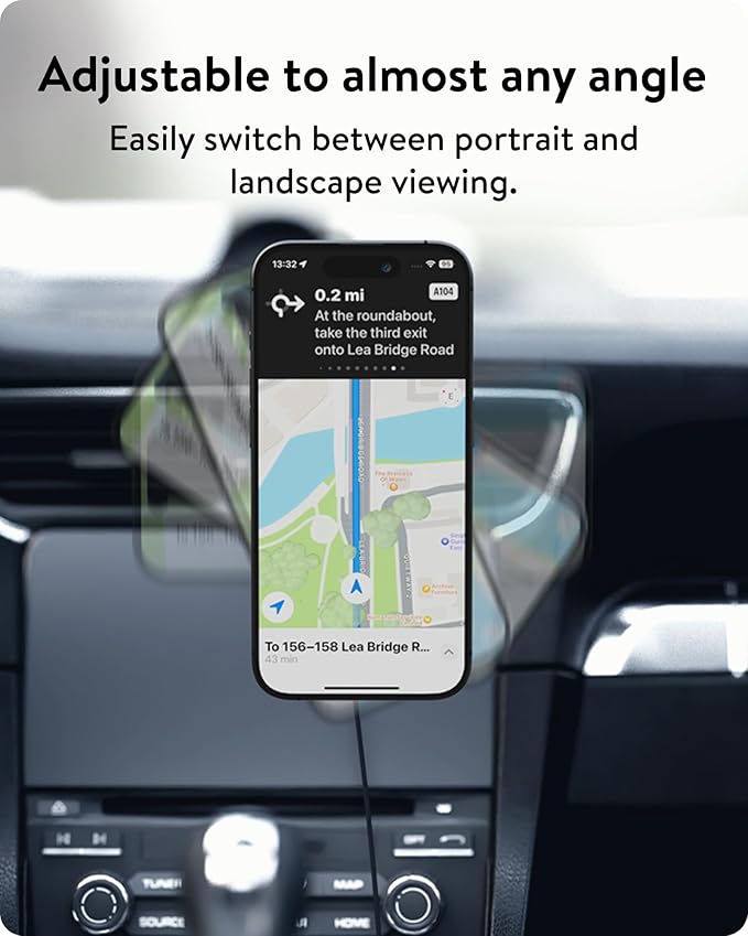 Mous - MagSafe and Pixelsnap Compatible Vent Mount – MagSafe Car Mount for iPhone 17/16/15/14, Pixel 10, S26/S25 Series Phones - MagSafe Accessories
