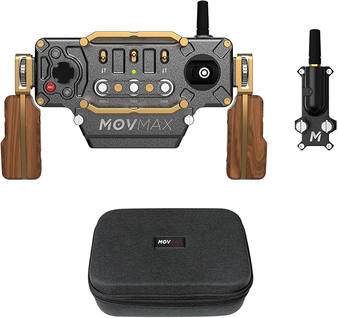 MOVMAX Incontrol Kit for DJI Ronin Stabilizers, Aluminum Remote Controller Compatible with DJI RS4 Pro, RS4, RS3 Pro, RS2 Stabilizer, Up to 15 Hours of Use with Storage Case