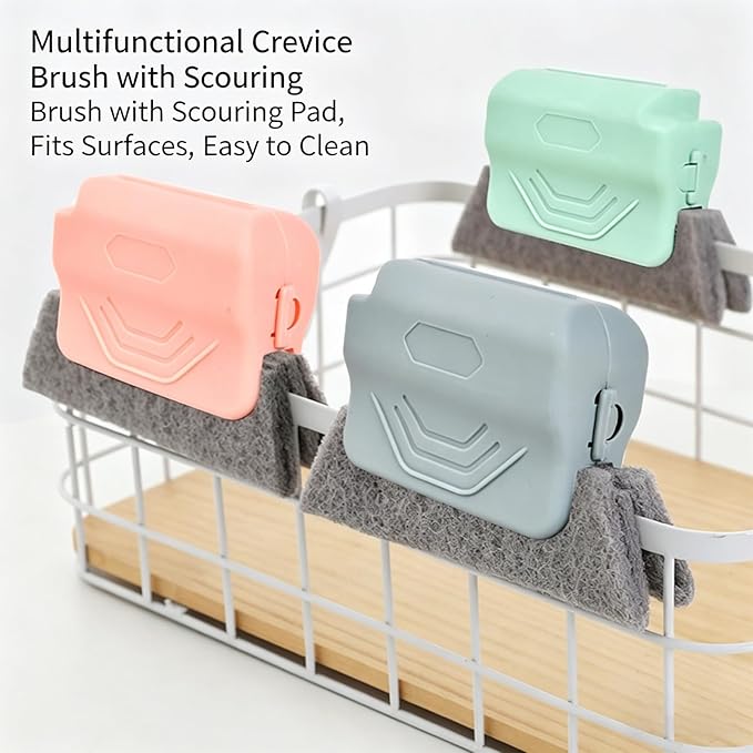 2026 New Magic Window Track Cleaner, Window Groove Cleaning Brush Tools Set, for Cleaning Tile Grout, Louver Blades, Car Air Conditioning Vents, and Narrow Gaps (6pcs Pink)
