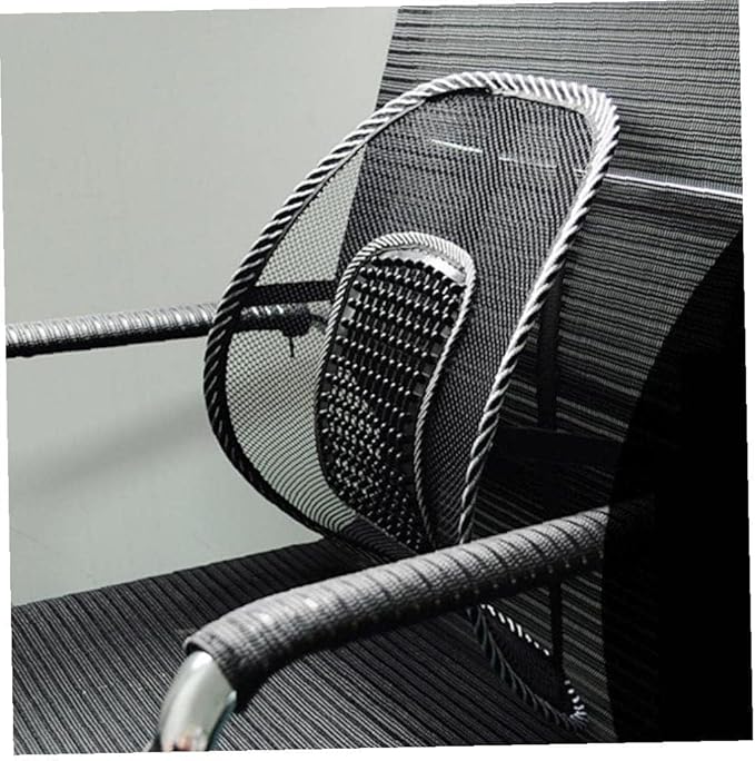 Mesh Lumbar Support for VW Fox 2005-2011, Breathable Summer Car Back Cushion with Massage Beads Ergonomic Driving Seat Posture Corrector Pad