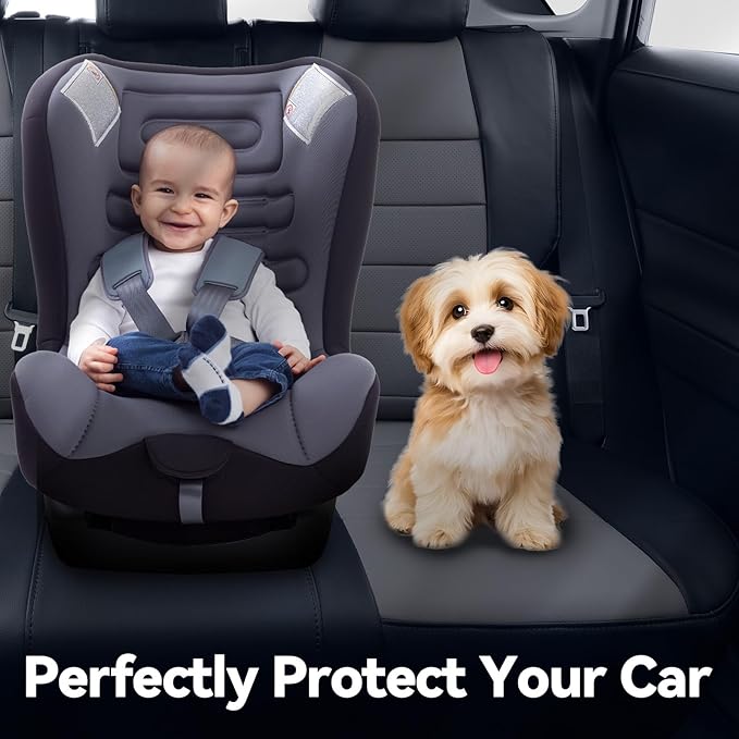 coverdream 2026 Rav4 Seat Covers Custom Fit for 2026 Toyota Rav4 Hybrid (LE,XLE Premium) SUV,Full Set Luxury Waterproof Leather Car Seat Protector