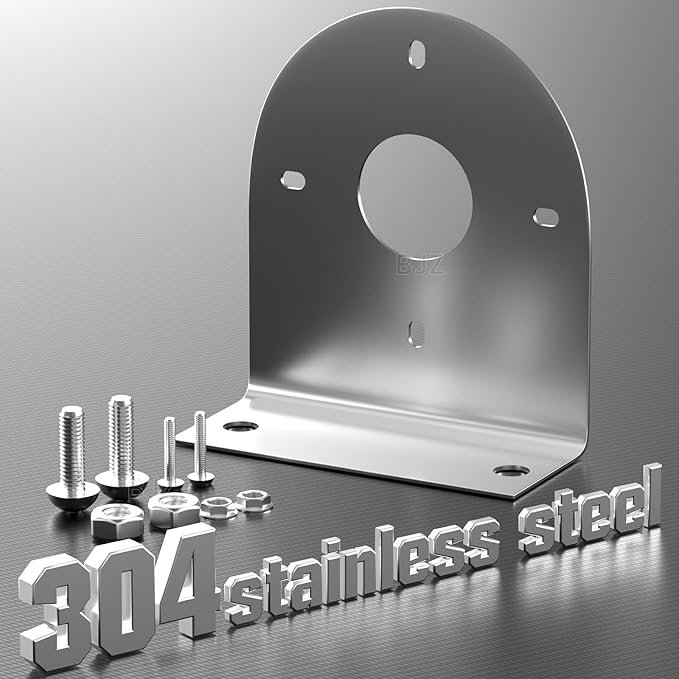 BJZ Watermelon LED Light Brackets, 304 Stainless Steel Mounting Brackets with Pre-Drilled Holes, Universal Watermelon Light L-Shape Holder for Car Truck Underglow Side Tail Roof Auxiliary Lights, 4Pcs