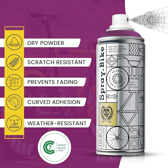 Spray.Bike Spray Paint | Designed Mainly for Bicycles | Multi-Use Acrylic Spray Paint for Metal, Plastic | High Coverage Bike Paint, 400ml, Mirage