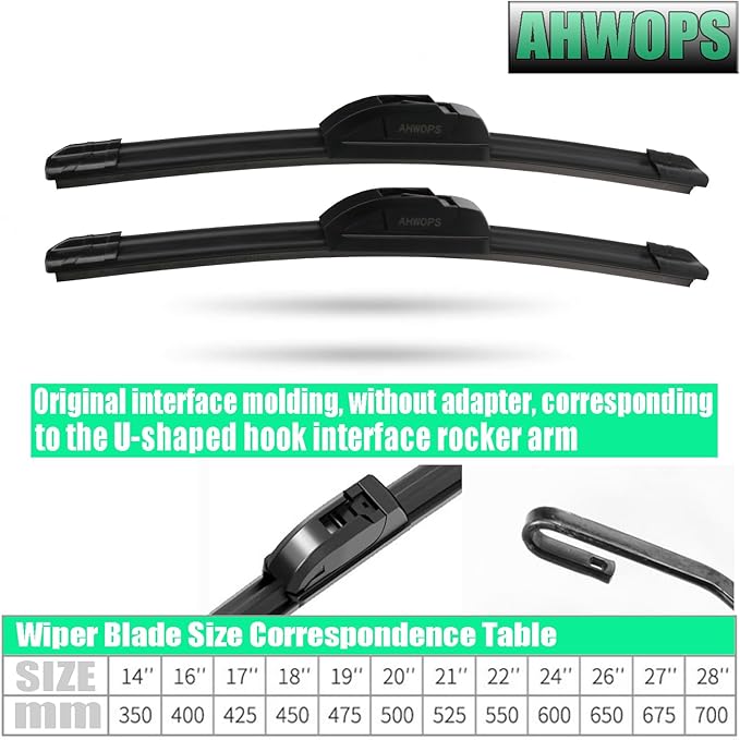 OEM All Season Wiper Blades for 05-21 Honda Odyssey,06-09 Honda Civic,09-15 Toyota Venza,07-15 Lexus RX350 RX450h Wiper Blades, Genuine Replacement (26 inch + 22 inch) For My Car