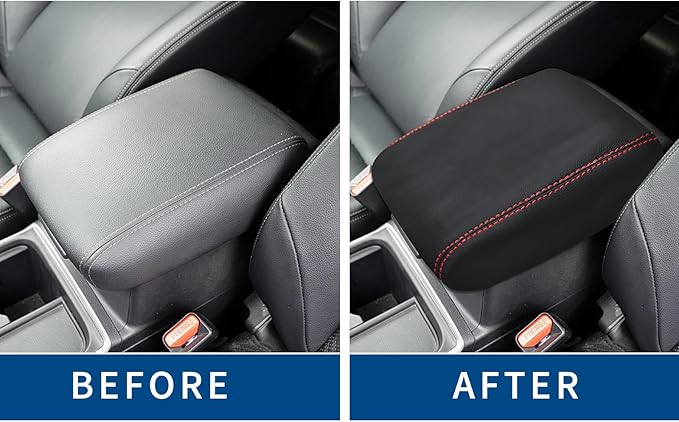 Compatible with Center Console Armrest Cover for Honda CRV 2012 2013 2014 2015 2016 Leather Arm Rest Storage Box Lids Cushion Protector Pad