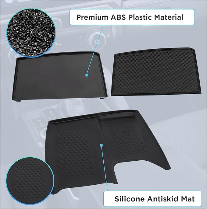 Center Console Organizer Compatible with 2023-2025 2026 Toyota Grand Highlander Interior Accessories, Charging Zone Silicone Mat, Console Organizer Tray with Sunglasses