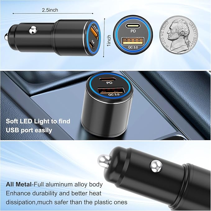 Samsung Super Fast Charger Type C Kit,25W PD USB C Wall/Car Charger for Samsung Galaxy S26/S25/S24/S23/S22/Plus/Ultra/FE/Note 20/10/A71,2020/2018 Pad Pro/Air,with 2X USB C-to-C Cable(6.6ft)
