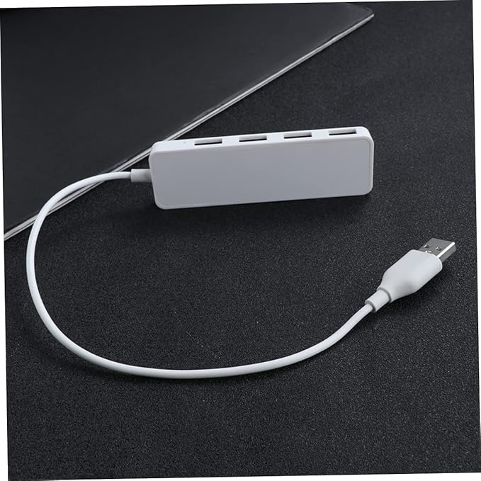 OSALADI 2pcs High- USB Hub Adapter for Laptop and Pc USB Extension Splitter Hot Support White Compatible Multiple Devices for Charging and Data Transfer