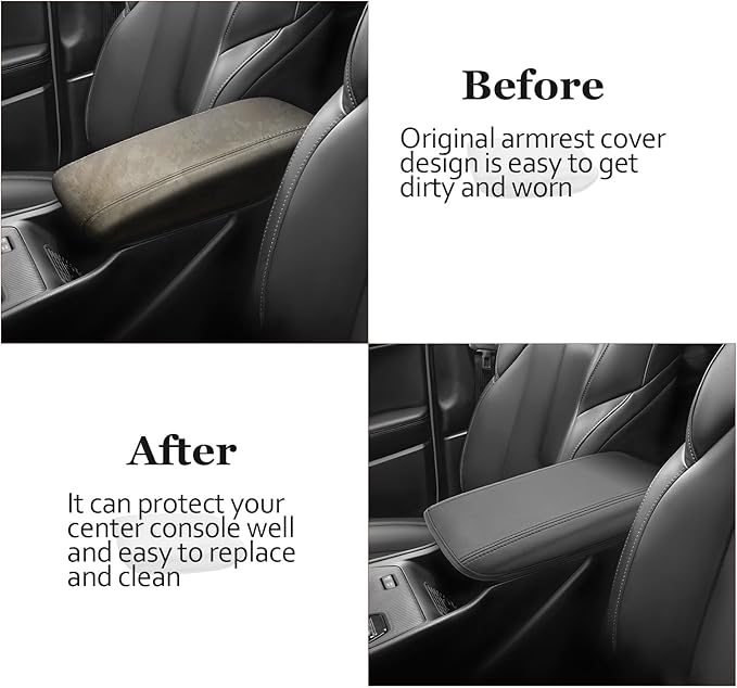 SKTU for 2026 Jeep Cherokee Armrest Cover for 2026+ Cherokee (Base/Laredo/Limited/Overland) Center Console Cover Jeep Cherokee 2026 Accessories Console Cushion Pad 2026 Cherokee Seat Box Pad Soft