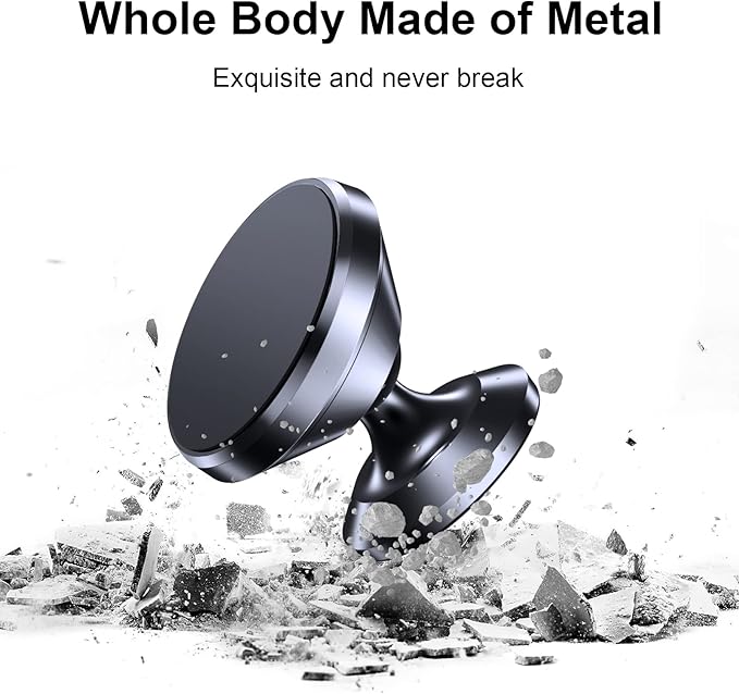 Coolpow【2 Packs 】Magnetic Phone Holder for car【Strong Magnet】phone holders for your car phone holder Mount for Car【4 Metal Plate】Universal Dash cell phone car mount for iphone Samsung car accessories