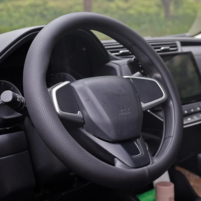 XHRING Car Steering Wheel Cover for Chevy Chevrolet Silverado 1500 2500 HD 3500HD Equinox Malibu Colorado Cruze Impala Traverse Spark Tahoe Trax Express Blazer Suburban Accessories 14 "1/2-15"
