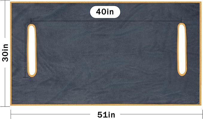 Golf Cart Seat Covers, Breathable Golf Cart Seat Towel Blanket, Keeps Seats Dry & Comfortable in All Weather, Universal 51"x30" for EZGO, Yamaha, Club Car and More 2/4-seats Cart, Dark Gray