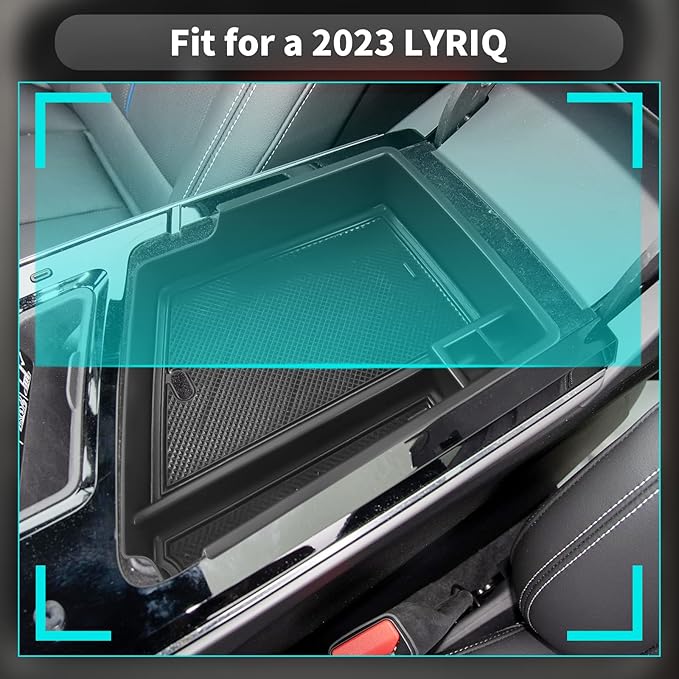 CDEFG 2023 2024 2025 Lyriq Center Console Organizer Tray for 2023-2025 Cadillac Lyriq Middle Console Armrest Tray Storage Box Coin Container 2023-2025 Lyriq Accessories