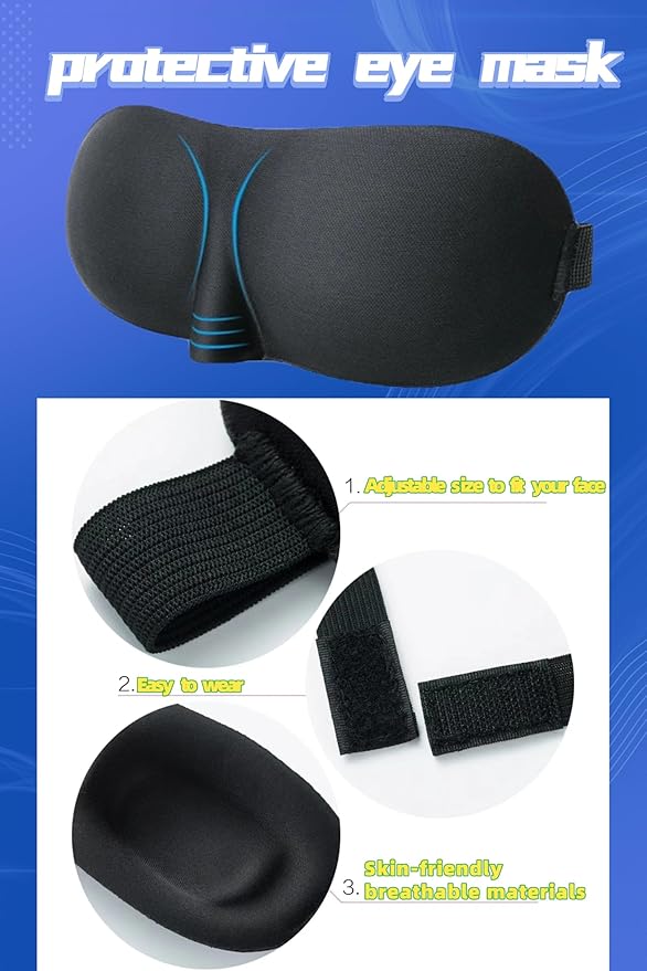 Portable Ultimate Comfort Set for Plane Sleep Kit at Plane Inflatable Travel Pillows Foot Rest Hammock Eye Mask Ear Plugs for Airplane Essentials for Seat Airplane Gadgets for Sleep Comfort (F)