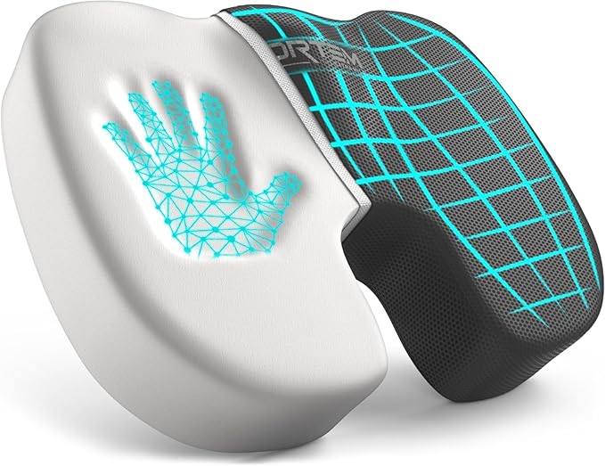 FORTEM Seat Cushion, Office Chair Cushion, Desk Chair Memory Foam, Sciatica Coccyx Tailbone Pain Relief, Pressure Relief, Sitting Pad, for Long Gaming & Sitting, Washable Cover, Non Slip, XL