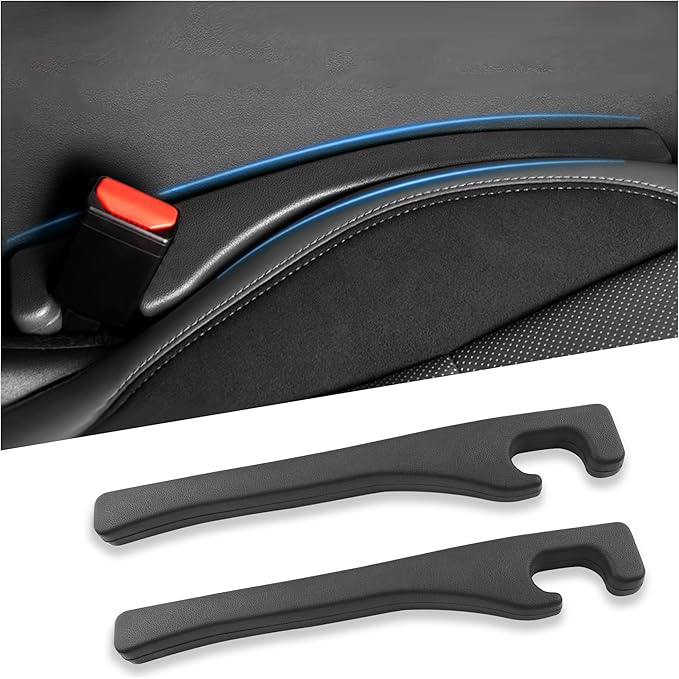 New Car Seat Gap Filler 2 Pack,Flexible Seat Gap Filler Strip to Avoid Dropping Items,Universal in Between Car Seats Catcher/Console Catcher for Cars Accessories Interior