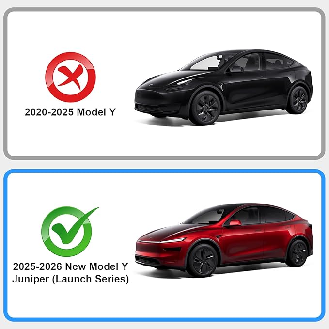 2026 New Model Y Juniper Backseat Trash Can Organizer TPE Storage Box with Anti-Slip Lid Cover Underseat Storage Tray for 2025-2026 Tesla Model Y Juniper Accessories