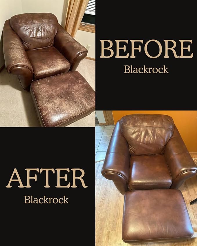 Blackrock LEATHER N RICH - Quality leather cleaner and conditioner, Made in the USA since 1976 - Leather care for boots, saddles, car interiors, furniture, horse tack. Easy to use.