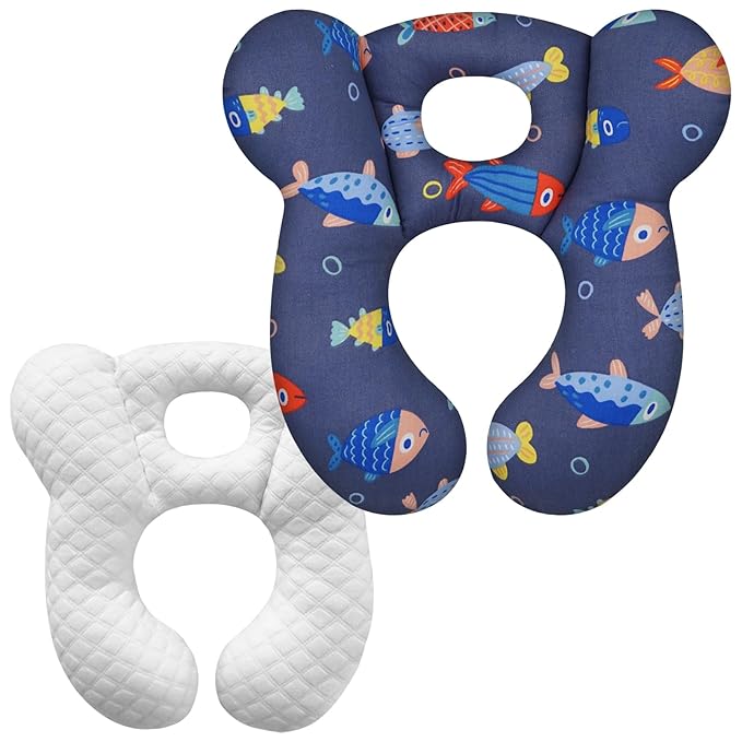 Baby Travel Pillow, Infant Kid's Cushion Soft and Skin Friendly for Car Seat, Pushchair and Stroller (Style G)