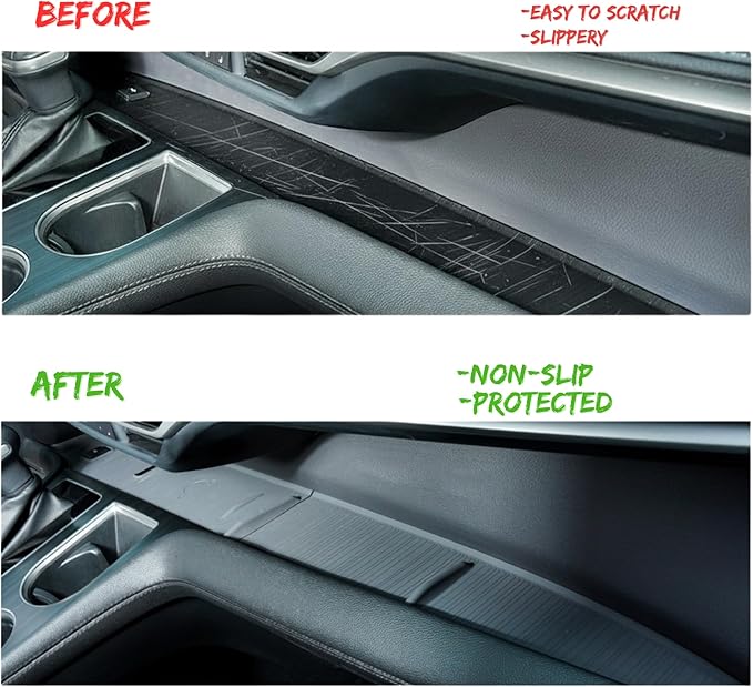 Front Dash Tray Protective Pads Set for Toyota Sienna 2024 2023 2022 2021, Non-Slip Pads, Compatible with Sienna Qi Wireless Charger (Not fit 2025)