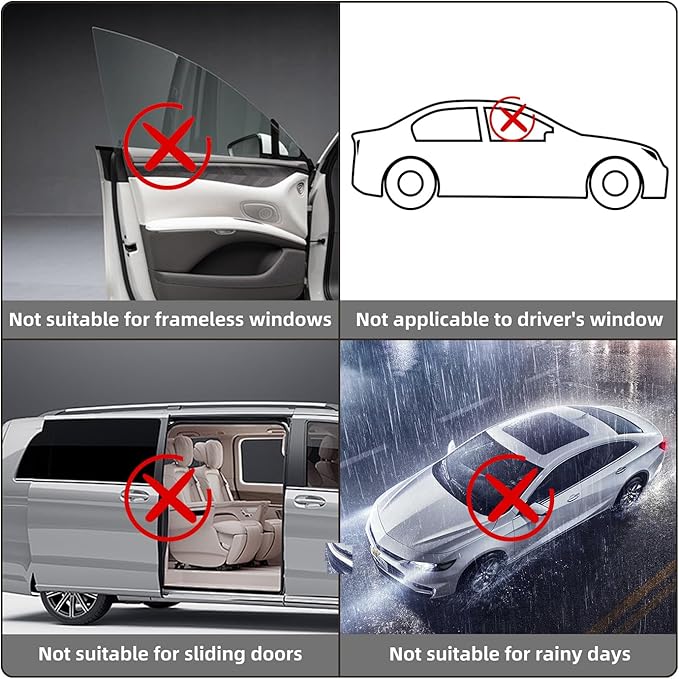 Car Window Shade for Baby, 2 Pack UV Protection Breathable Mesh Window Sun Shade,Car Window Screens for Most Pickup, Truck, Minivan, Large SUV(31.5"x47.2")
